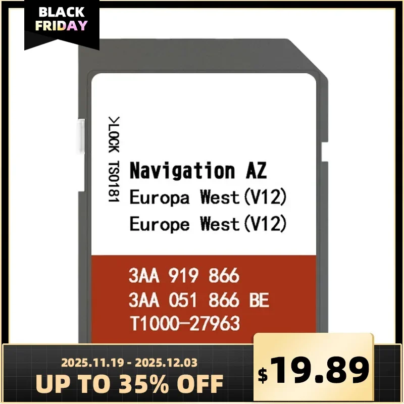 

Original SD Card Navigation Europa West RNS 315 Navi Software 3AA 919 866 for VW AZ V12 with Anti Fog Reaview Free Delivery