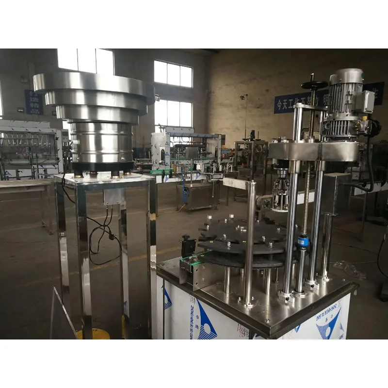 Automatic Ropp Cap Capping Machine Rotary Bottle Sealer With Vibration Cap Sorting Feeder Unit Customized