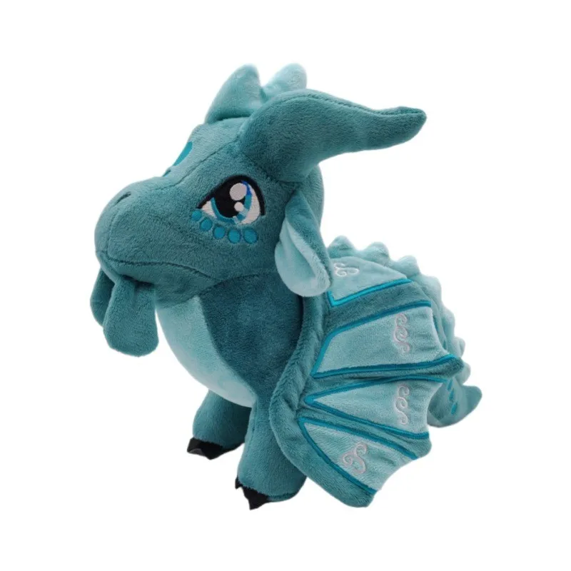 Ali di fuoco peluche drago morbido peluche carino blu Navy compagno regalo speciale per bambini ragazzi e ragazze o decorazioni per la stanza