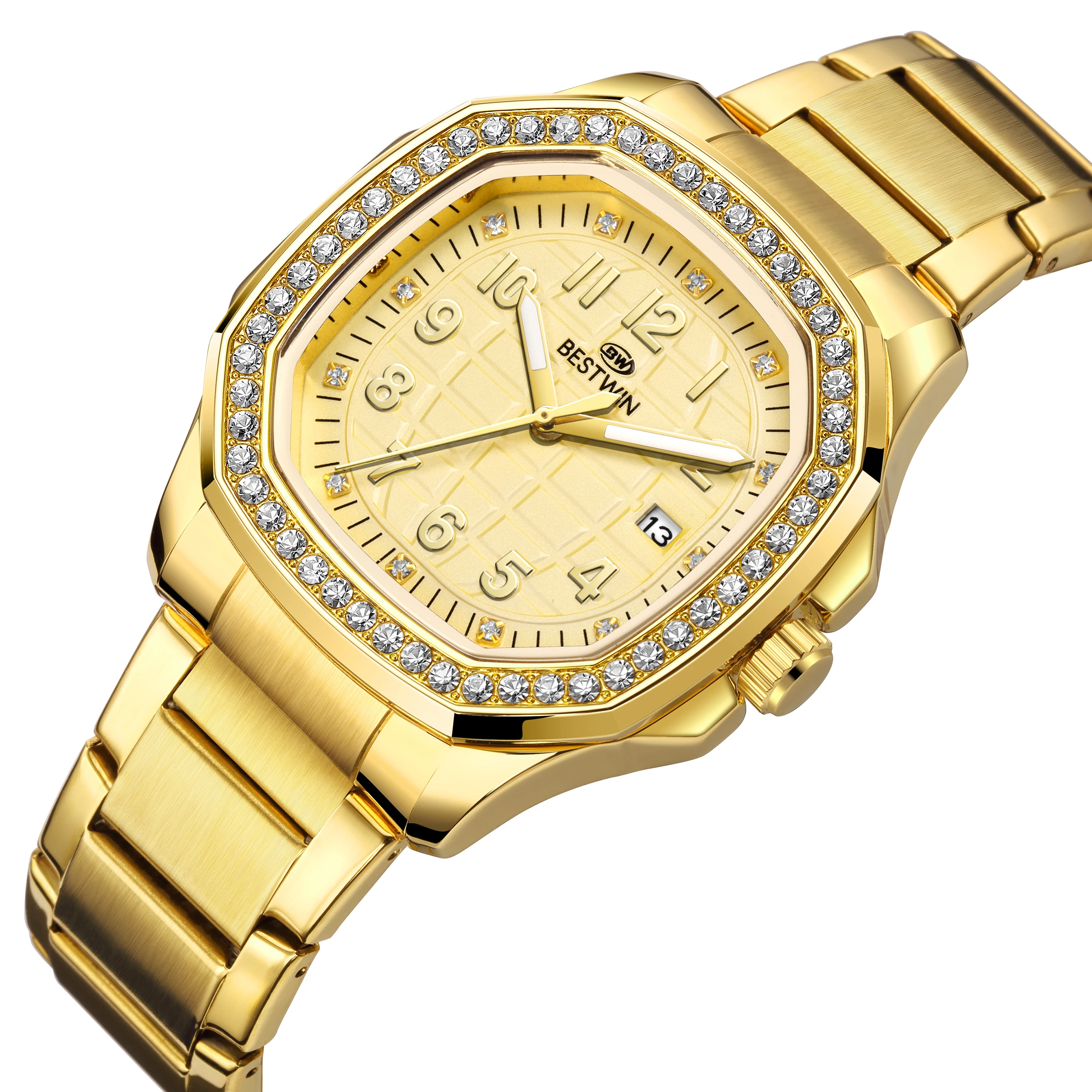 2023 Relógios de Ouro Para Homens Mulheres Quartz Dress Watch Marca De Luxo Elegante Homens Senhoras Relógio de Pulso Relógio Feminino Relogio