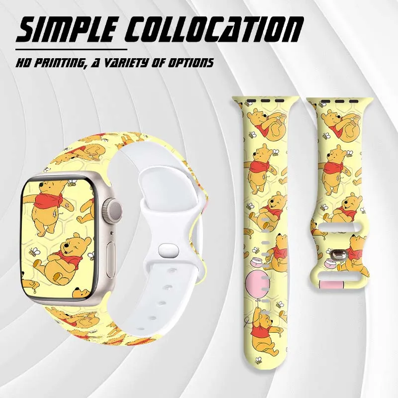 

Cartoon Disney 2 Series for Apple Watch 10 9 8 Band Replaceable Bracelet for iWatch 46mm 42mm 41mm 40mm Watchband