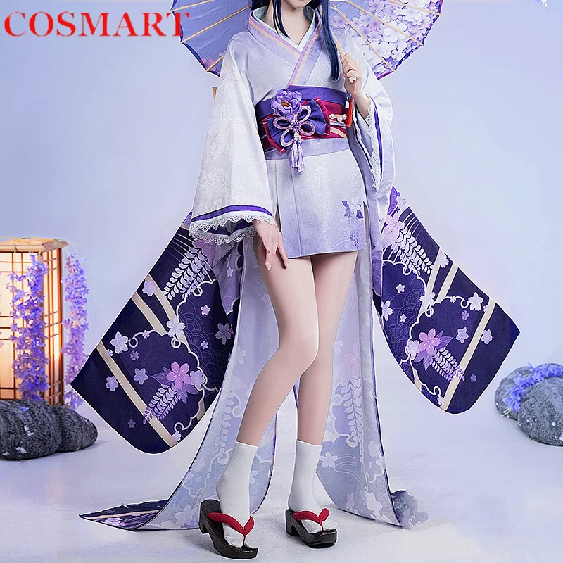 

Genshin Impact Raiden Ei Raiden Makoto Women Kimono Cosplay Costume Cos Game Anime Party Uniform Hallowen Play Role Clothes