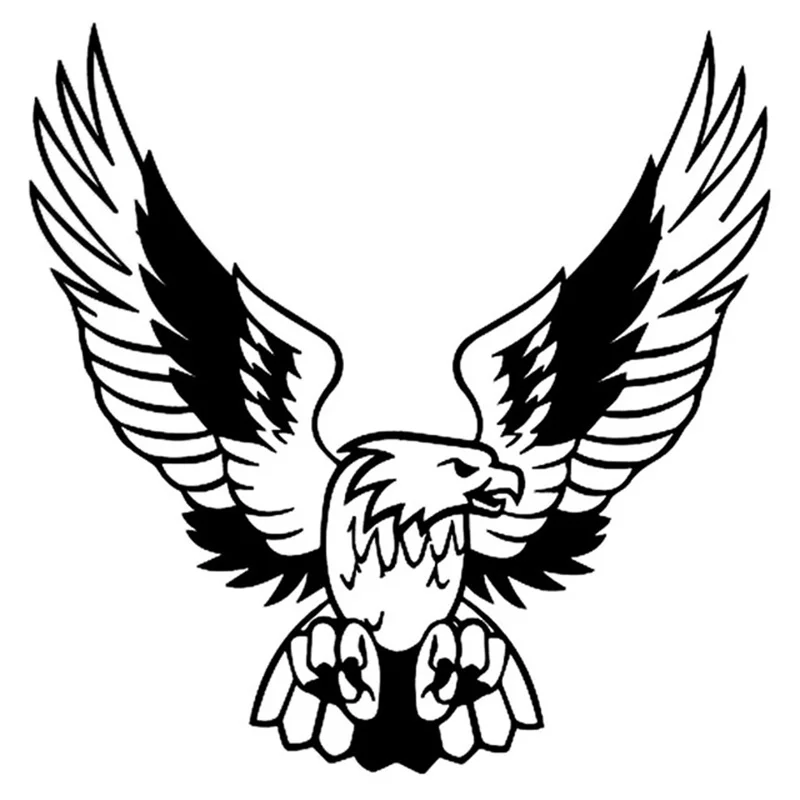 Jpct fantastic and interesting eagle wings picture model vinyl sticker, 16x16cm for car and truck decals, covering scratches