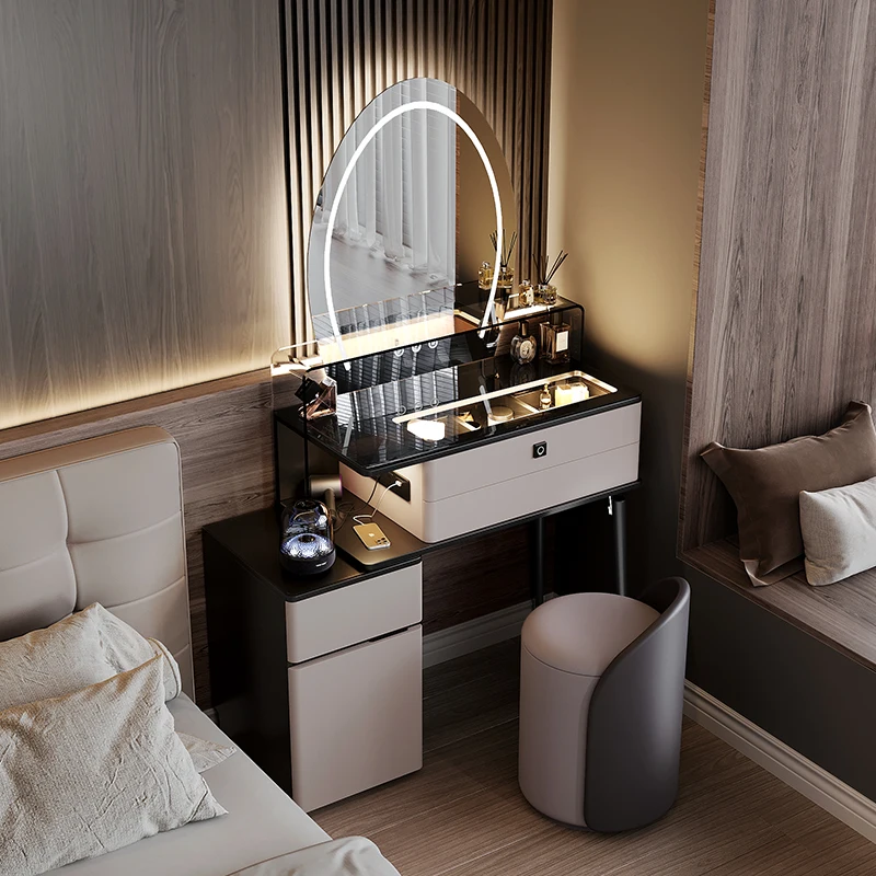 

French Modern Vanity Desk Trendy Premium Elegant Classic Vanity Desk Exquisite Durable Coiffeuse De Chambre Bedroom Furniture