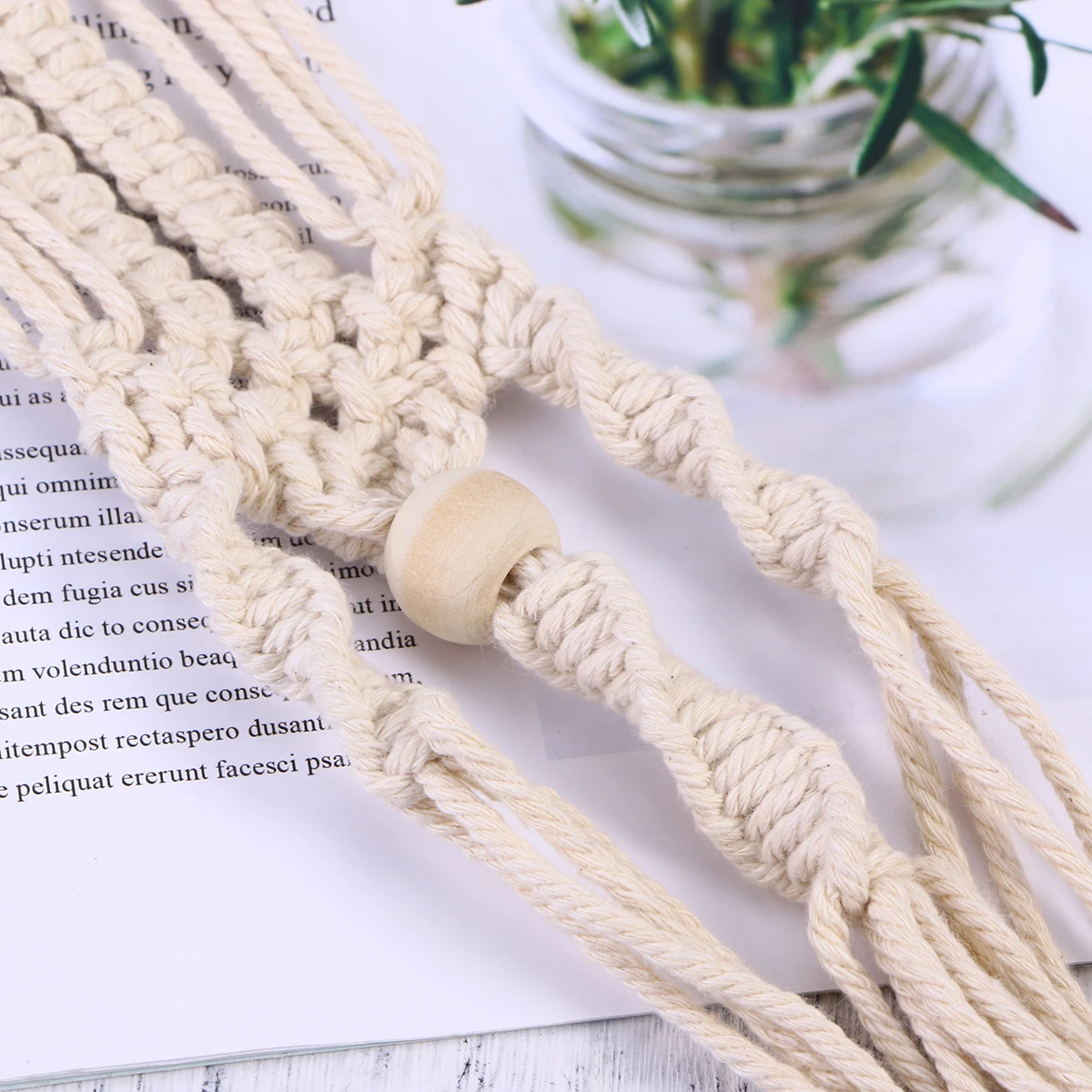 

Cotton Rope Hanging Net Bag Hanger Plant Hangers Planter Flowerpot