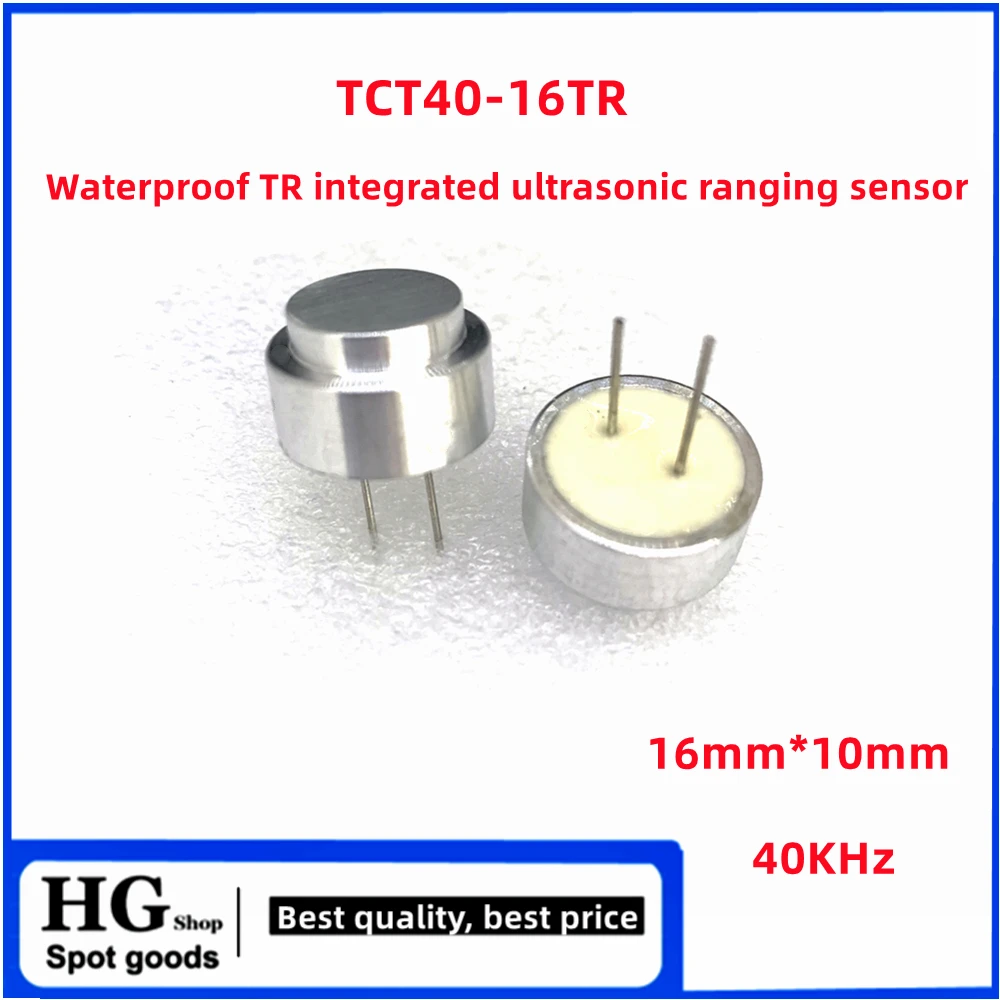 

5PCS/Lot TCT40-16TR 16-40K 16MM 40KHz waterproof TR integrated ultrasonic ultrasonic ranging sensor sealed probe