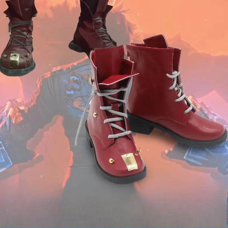 

New Anime LOL Arcane2 LOL Vi Cosplay Shoes Boots Halloween Accessorie Customized