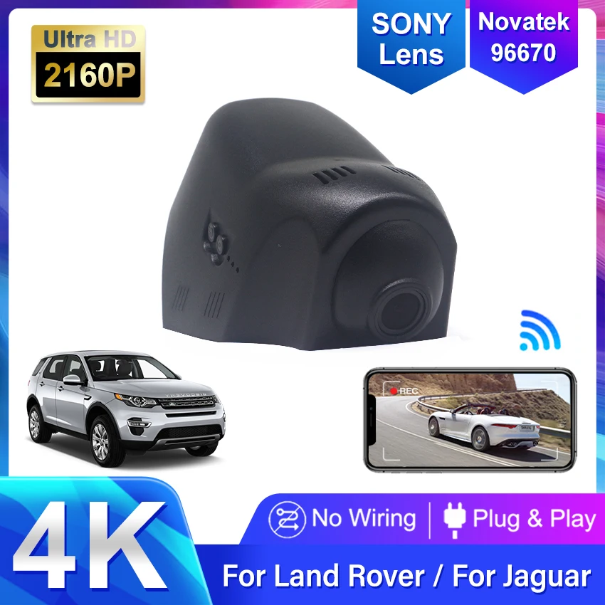 

4K 2160P Автомобильный видеорегистратор, видеорегистратор для Land Rover Range Rover VelarJaguar XJ XJL E-PACE 2018-2021