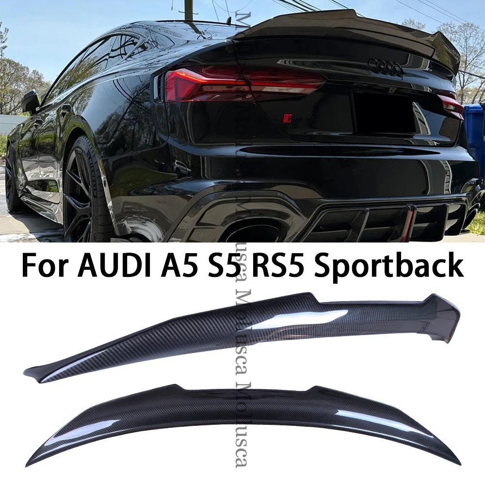 

Для AUDI A5 S5 RS5 B9 4Door Sportback PSM Стиль Углеродное волокно Задний спойлер Крыло багажника 2016-2025 FRP сотовый кованый