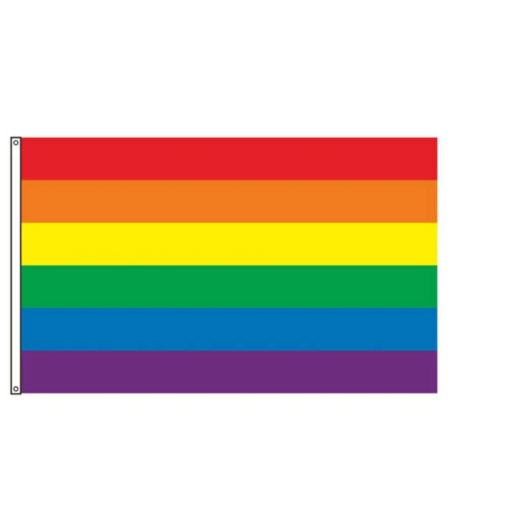 Flag Lightweight Polyester Decor 60x90cm Rainbow LGBT Peace Gay Lesbian Banner Decoration LGBT Sexual Minority Home Decor