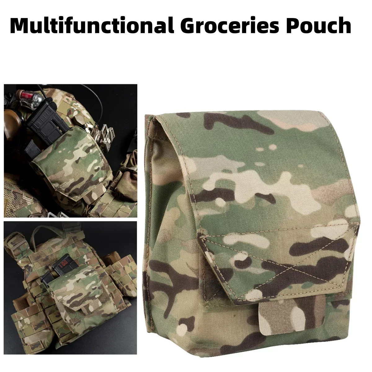 Tactical JSTA Multifunctional Magazine Pouch Airsoft MOLLE GP Universal Tool Bag 7.62 5.56 9mm MAG Stacked Pocket Hunting Gear - view 2
