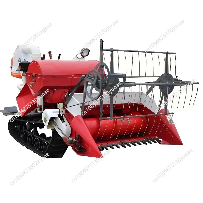 Automatic new wheat and rice harvester, mini rice mixed harvester for wheat and rice