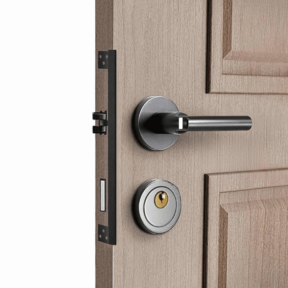 

Universal L-Shaped Door Locks Shield Plate Reversible Rustproof Outswing Angle Cover Stainless Steel Corrosion Resistant