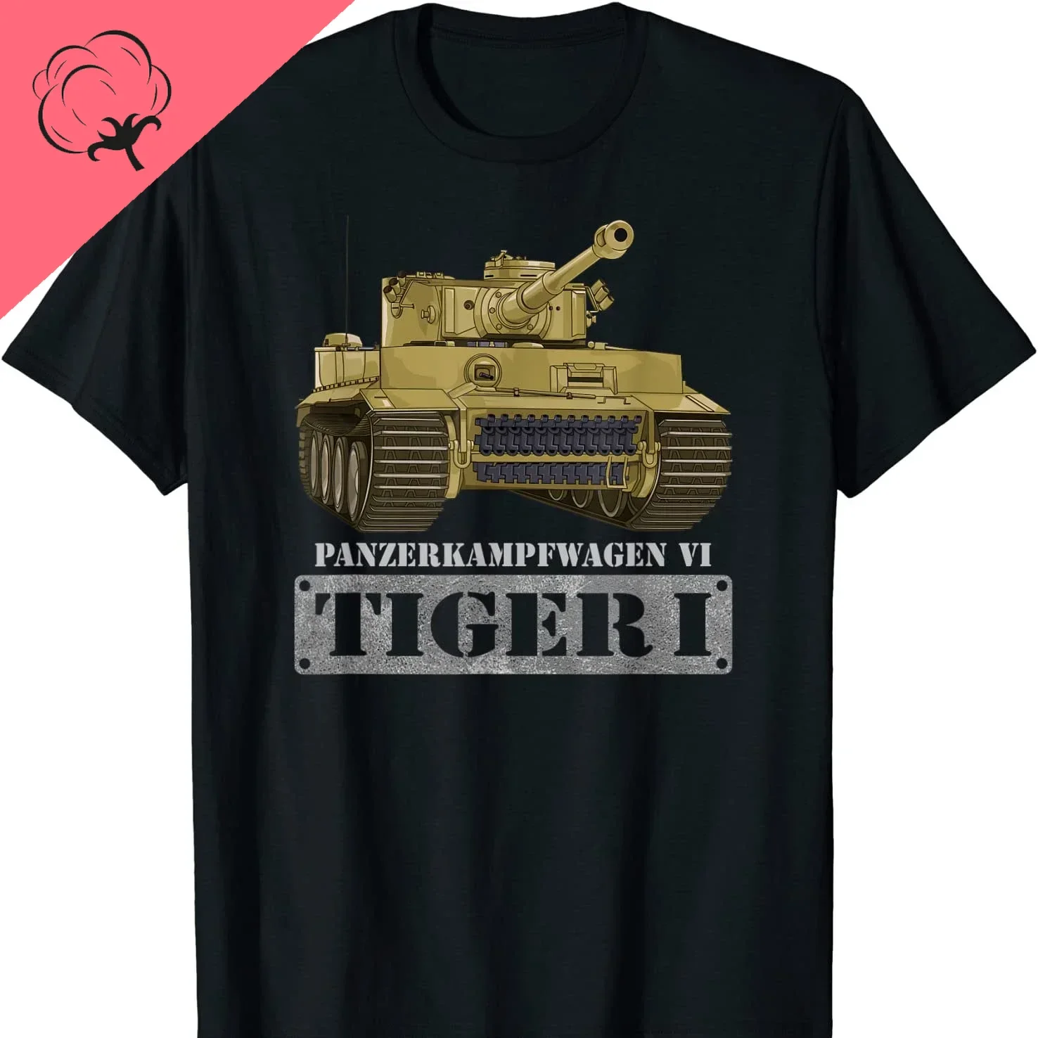 Panzer VI WWII German Tiger I Tank T-Shirt. Premium 100%cotton Short Sleeve O-Neck Mens T Shirt New