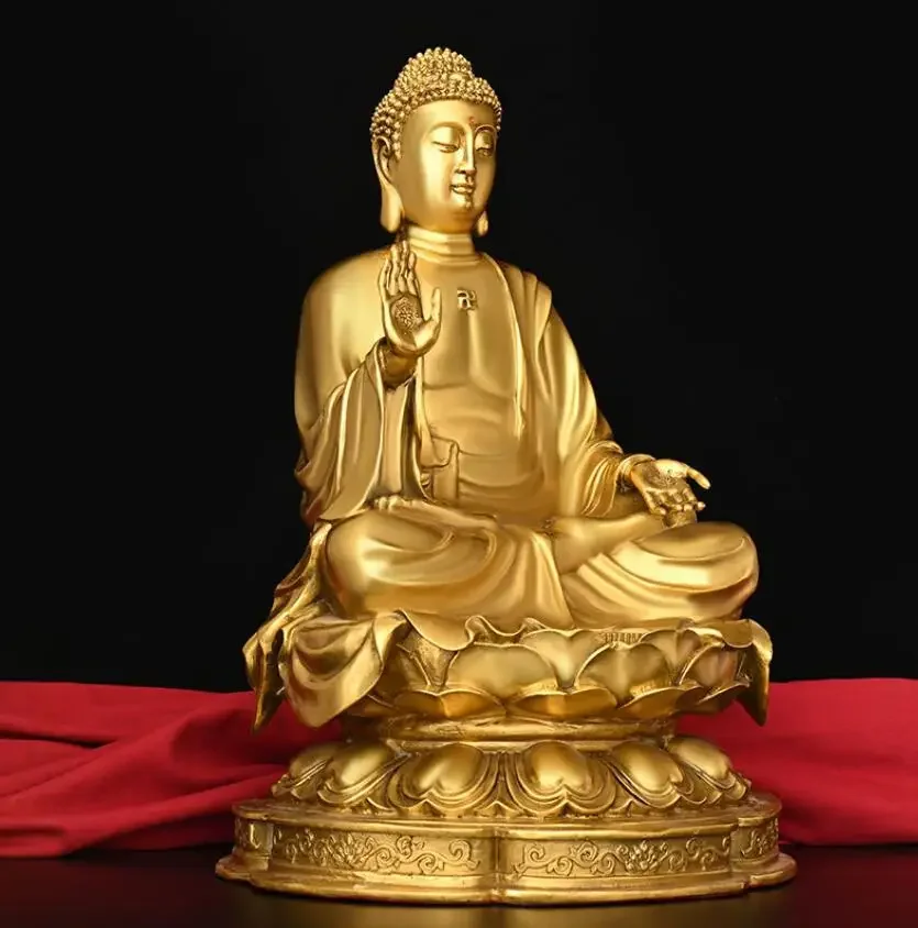 The pure copper statue of Bodhisattva Dairi is suitable for home living room bookshelves and decorative items