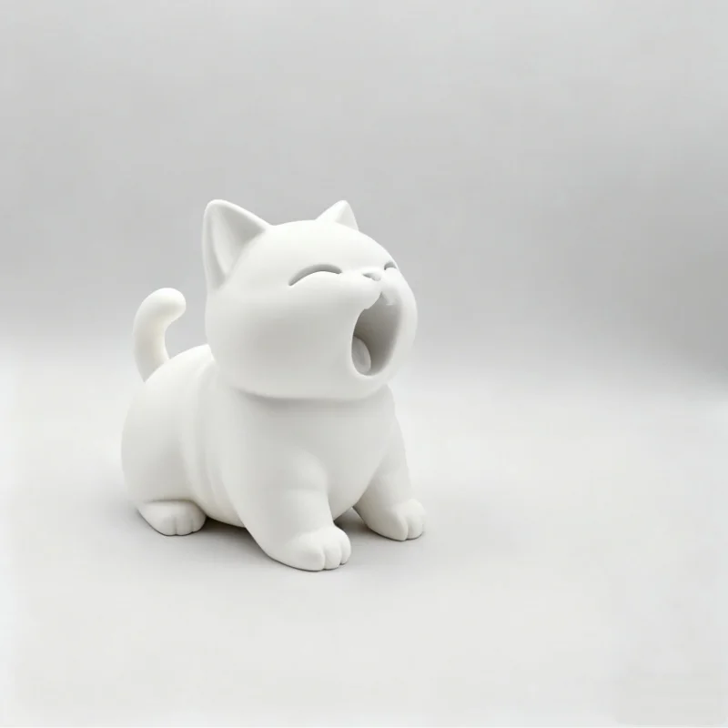 تمثال قطة يونينج، ديكور لطيف لسطح المكتب للمكتب والمنزل، زخرفة قابلة للجمع على شكل حيوانات #5