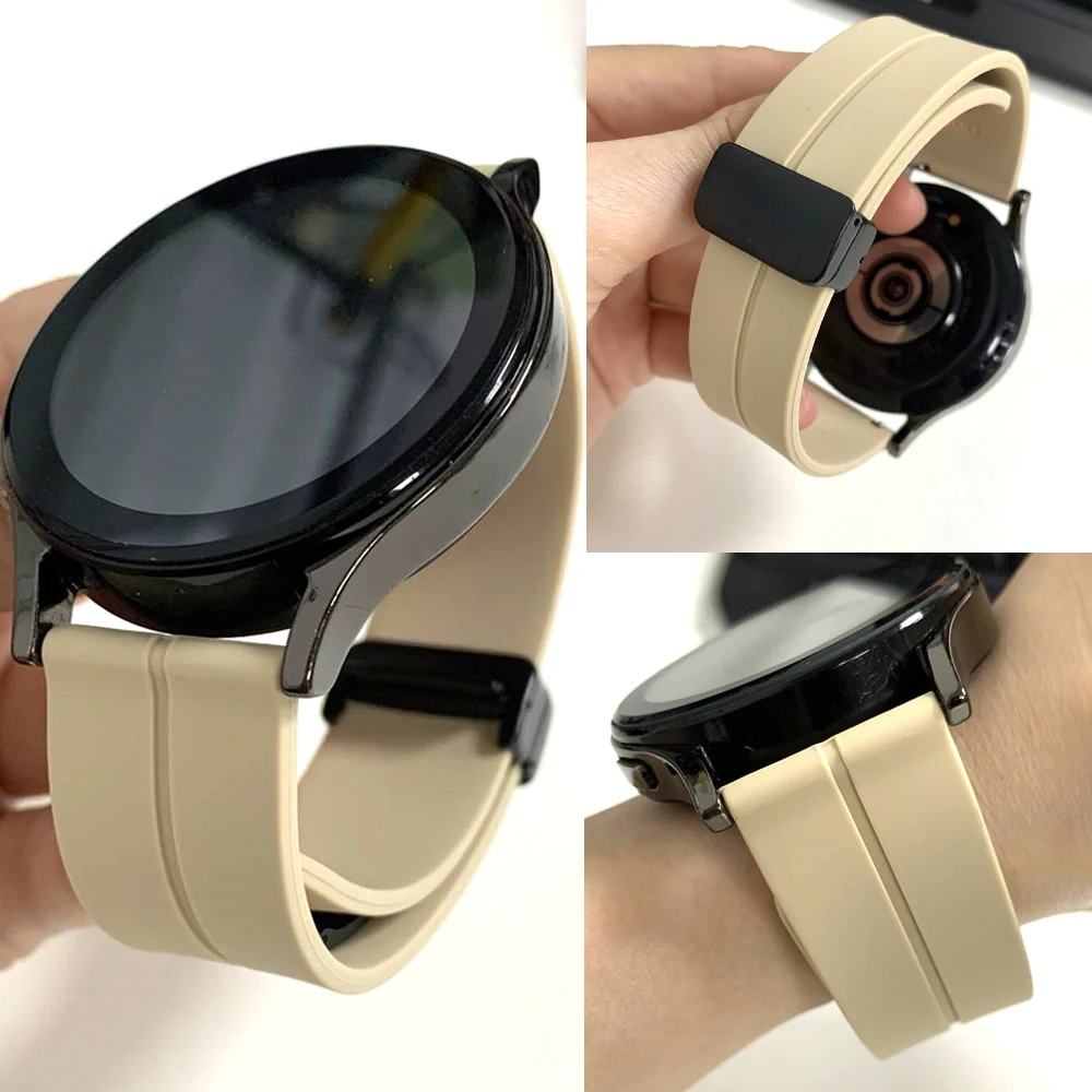 20 مللي متر 22 مللي متر سيليكون حزام ل Garmin Venu4 3 مربع 2 حزام الساعات ل Garmin Forerunner 165 265 570 255 245 55 سوار بإبزيم مغناطيسي #2