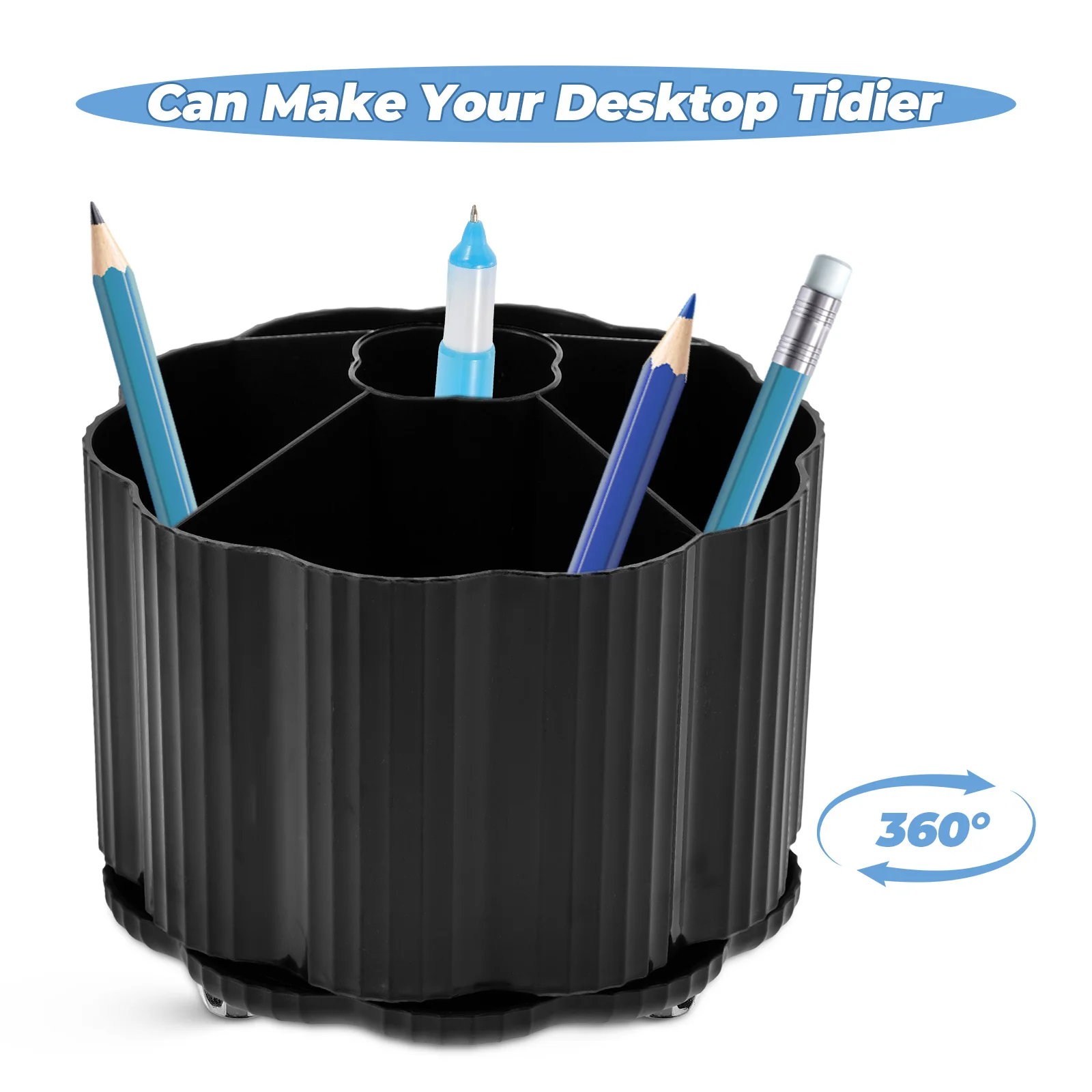 

Pen Storage Box Beauty Holder Rotating Makeup Organiser Brushes Foundation Holders for Vanity Hair Bracket