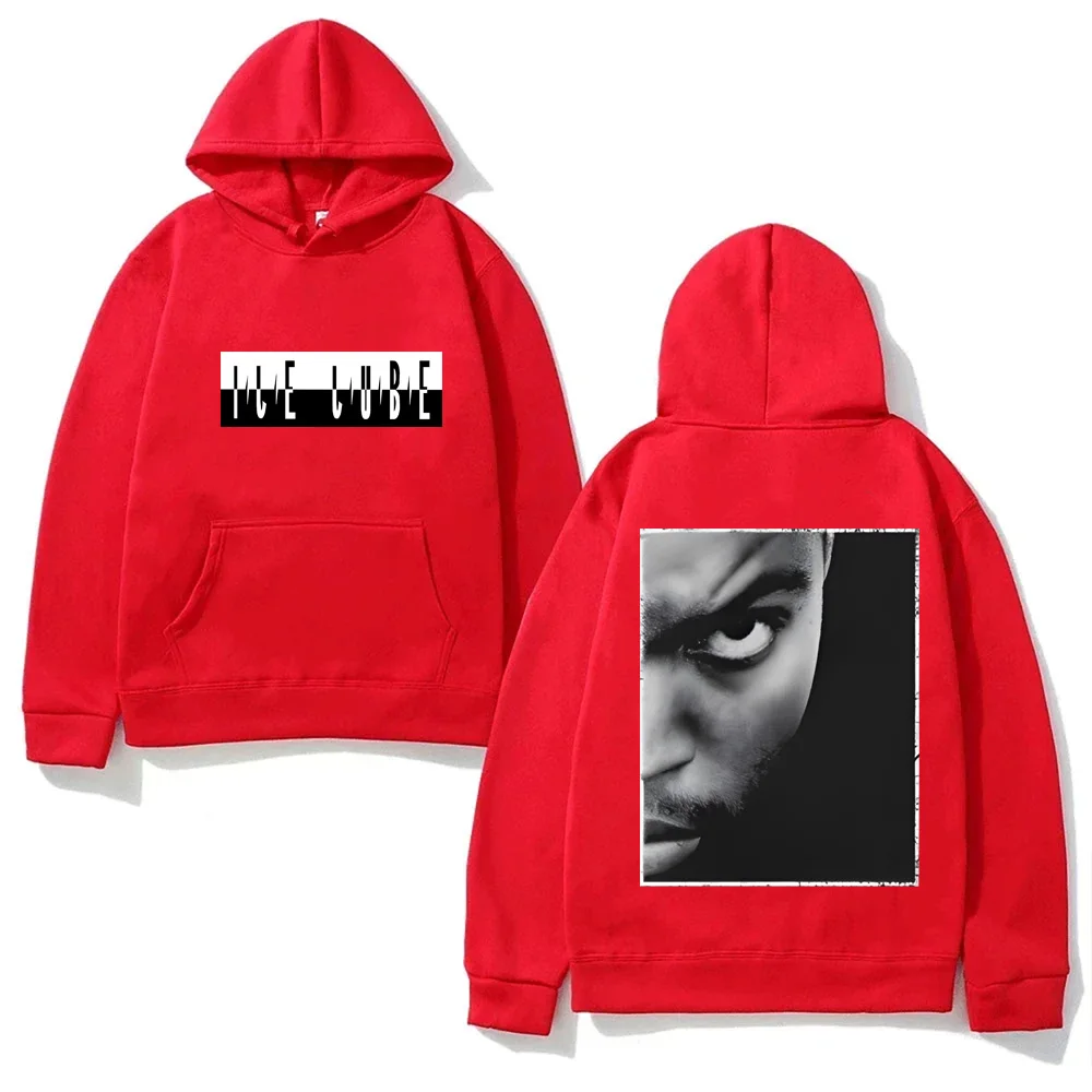 Ice Cube Photo Back Black Hoodie 2025 New Same as official website Grunge Sweatshirts Punk Long Sleeve Clothing Hooded Pullovers
