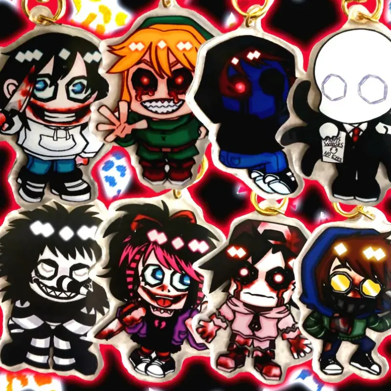 Llaveros Acrílicos Personalizables Inspirados en Creepypasta - Diseño Único y Personalizado para Llaves