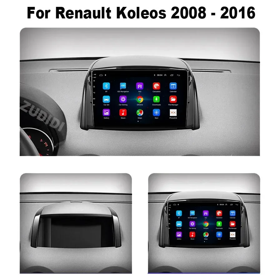 Android 13 Carplay для Renault Koleos 2008-2011 2012 2013 2014 2015 2016 Мультимедийный авторадио-навигатор Радиоплеер Автомобильный GPS