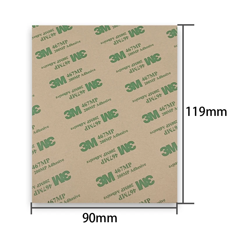 Super Thin 0.06mm Thick, (90mm*119mm) 3M 467 Double Sided Adhesive Sticker, for PC Phone Nameplate, Foam, Thermal Pad  Bond