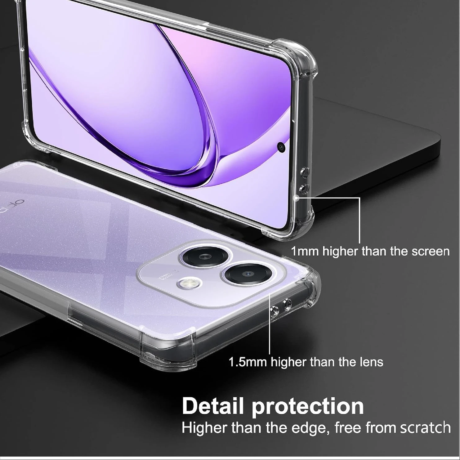 Four-Corners Shockproof TPU Case for OPPO A40 A40M A80 A60 5G A3 Pro Protective Cover Capa Fundas Coque