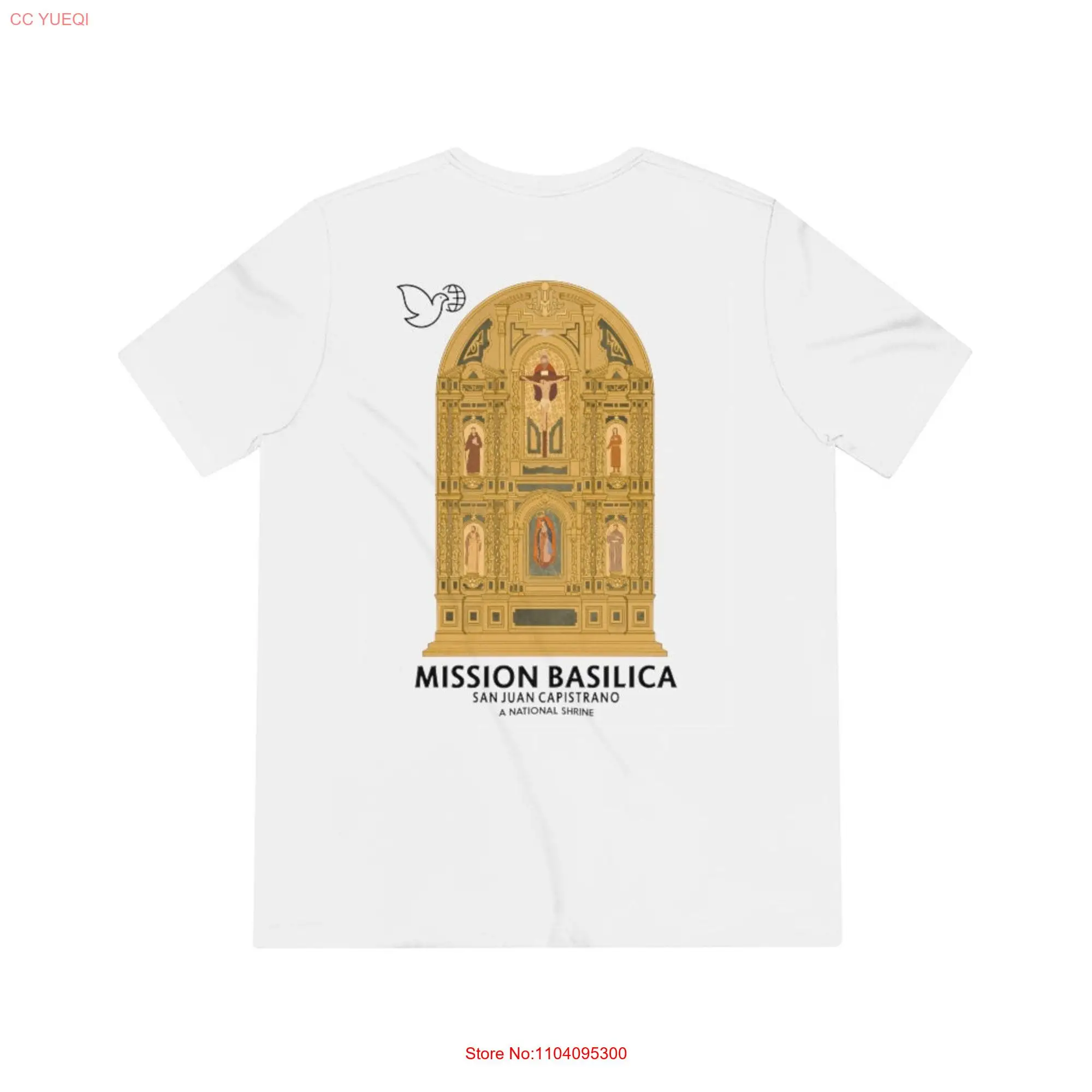 Mission Basilica T Shirt long or short sleeves