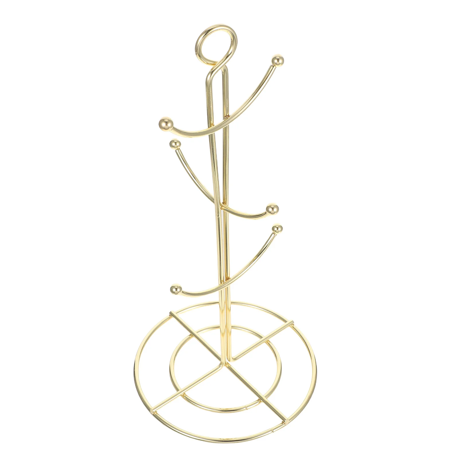 

Iron Hanging Cup Drying Rack Tree Shaped Drainer for Coffee Mugs Glass Bottles Storage Shelf Cup Holder