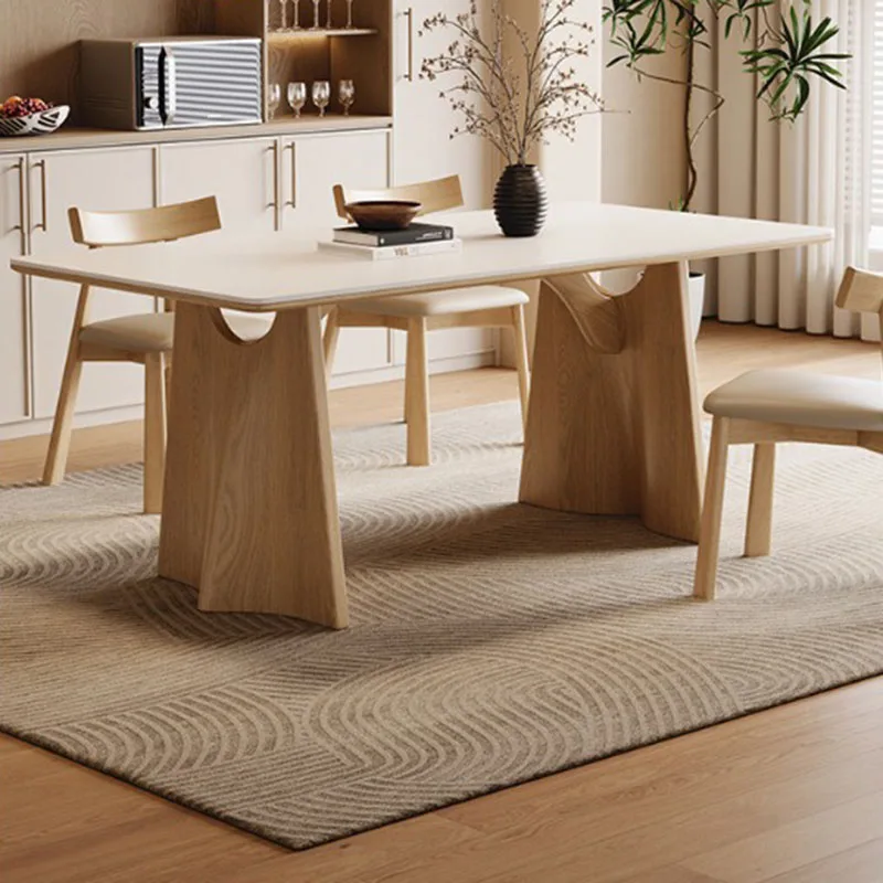 Wooden Big Size Dining Table Dining Table Fashion Chinese Style Lounge Dining Table Simple Mesas De Comedor Room Decorations
