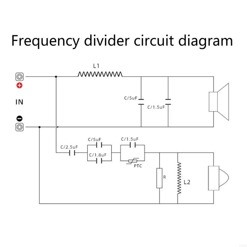 2 طرق المتحدث الصوتي كروس Treble+باس تردد الفاصل مرشحات