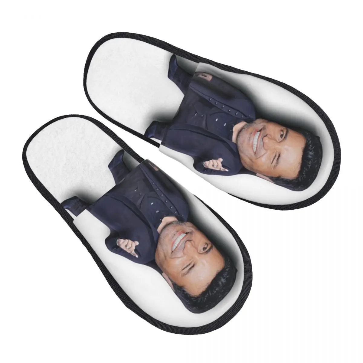 Custom Chayanne Chiquito Meme House Slippers Women Comfy Memory Foam Music Singer Slip On Spa Slipper Shoes