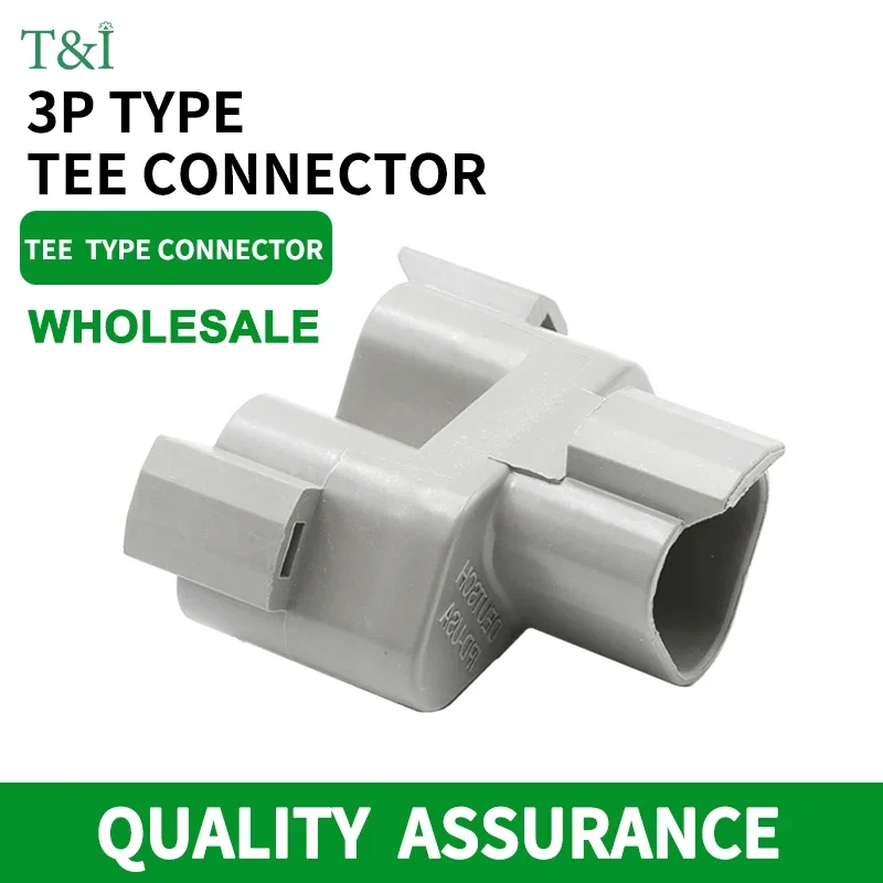 

1/5/10/100 Pcs Deutsch type three-way Automotive Housing Wiring Cable Connector for car butt plug DT04-3P-P007 DT06-3S-P006