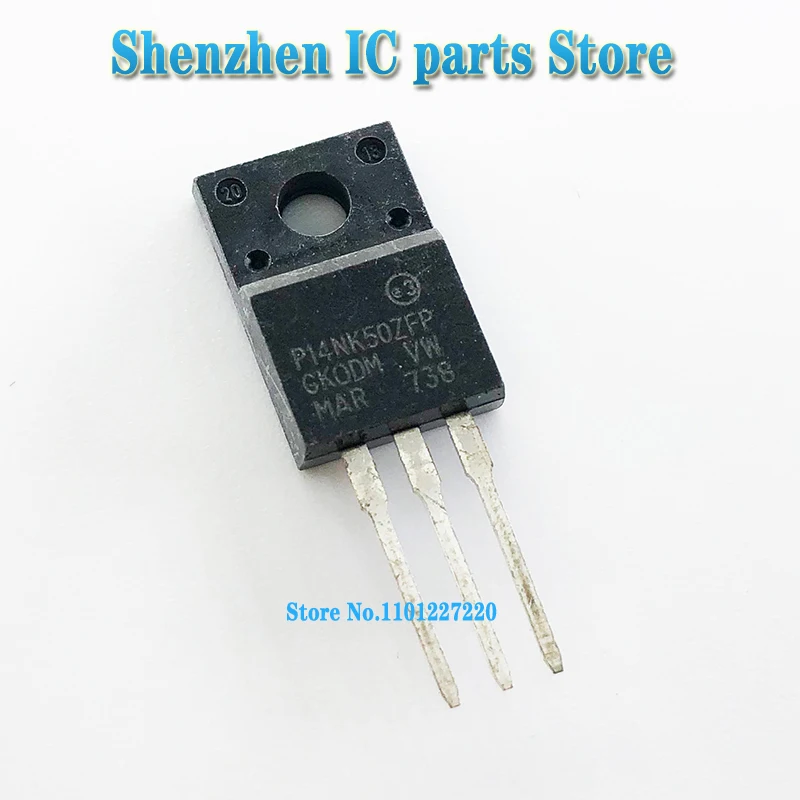 10pcs/lot STP14NK50ZFP P14NK50ZFP TO-220 In Stock