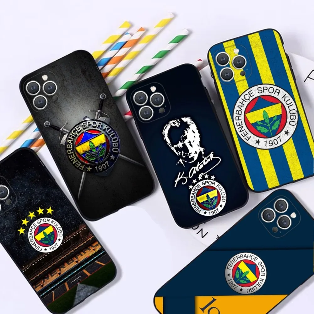 

Football F-Fenerbahce Phone Case For iPhone 16,15,14,13,12,Pro,Max,11,7,8,Plus,XR,XS Max Shockproof Silicone Soft Shell