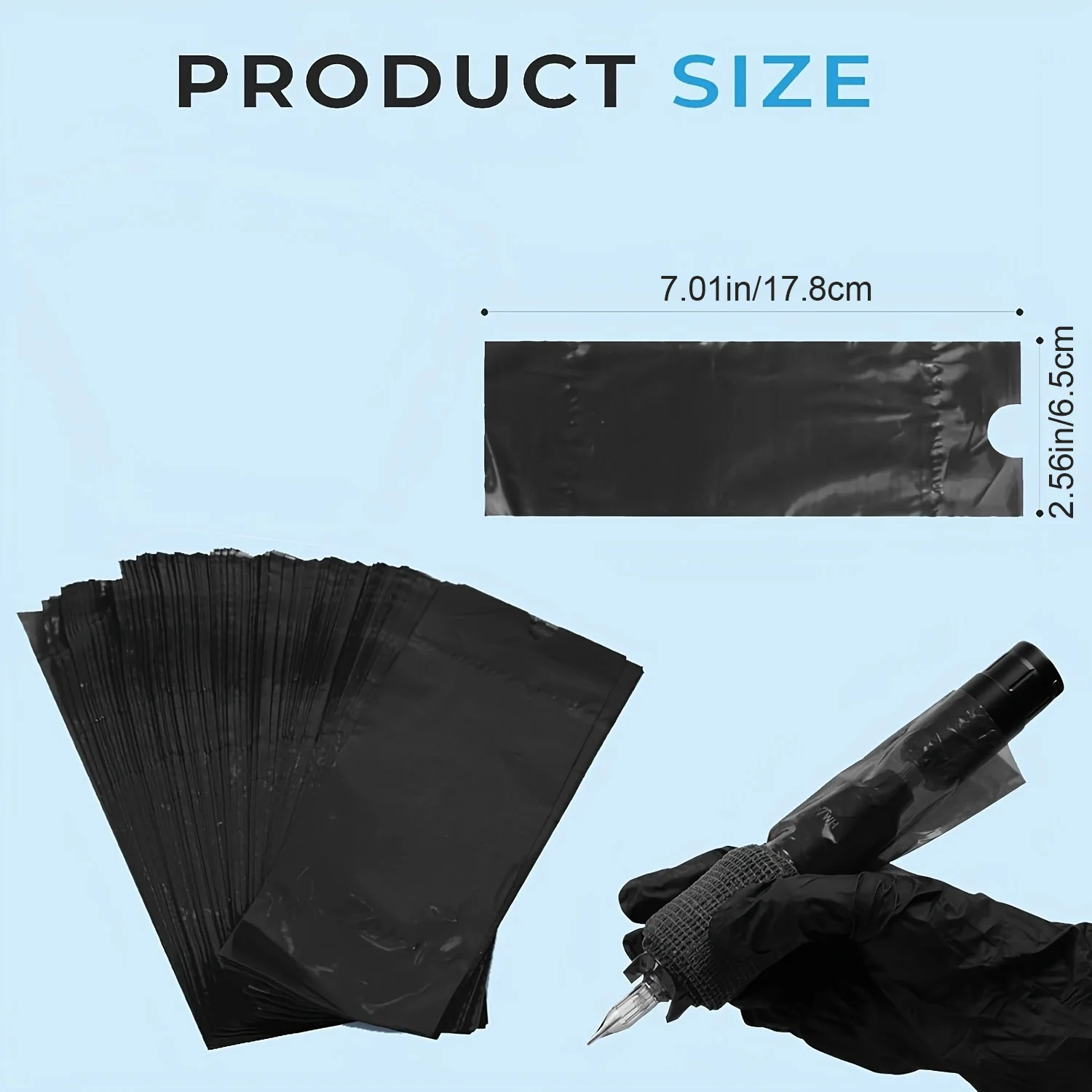 Disposable Tattoo Machine Pen Bags Plastic Protective Barrier Sleeve Covers For Tattoo PMU Permanent Makeup Machine Pen multicol