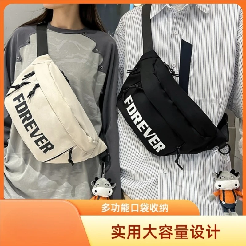 

Fashion Chest Bag Unisex Korean Style Messenger Bag Waterproof Oxford Cloth Sports Crossbody Bags for Women and Men