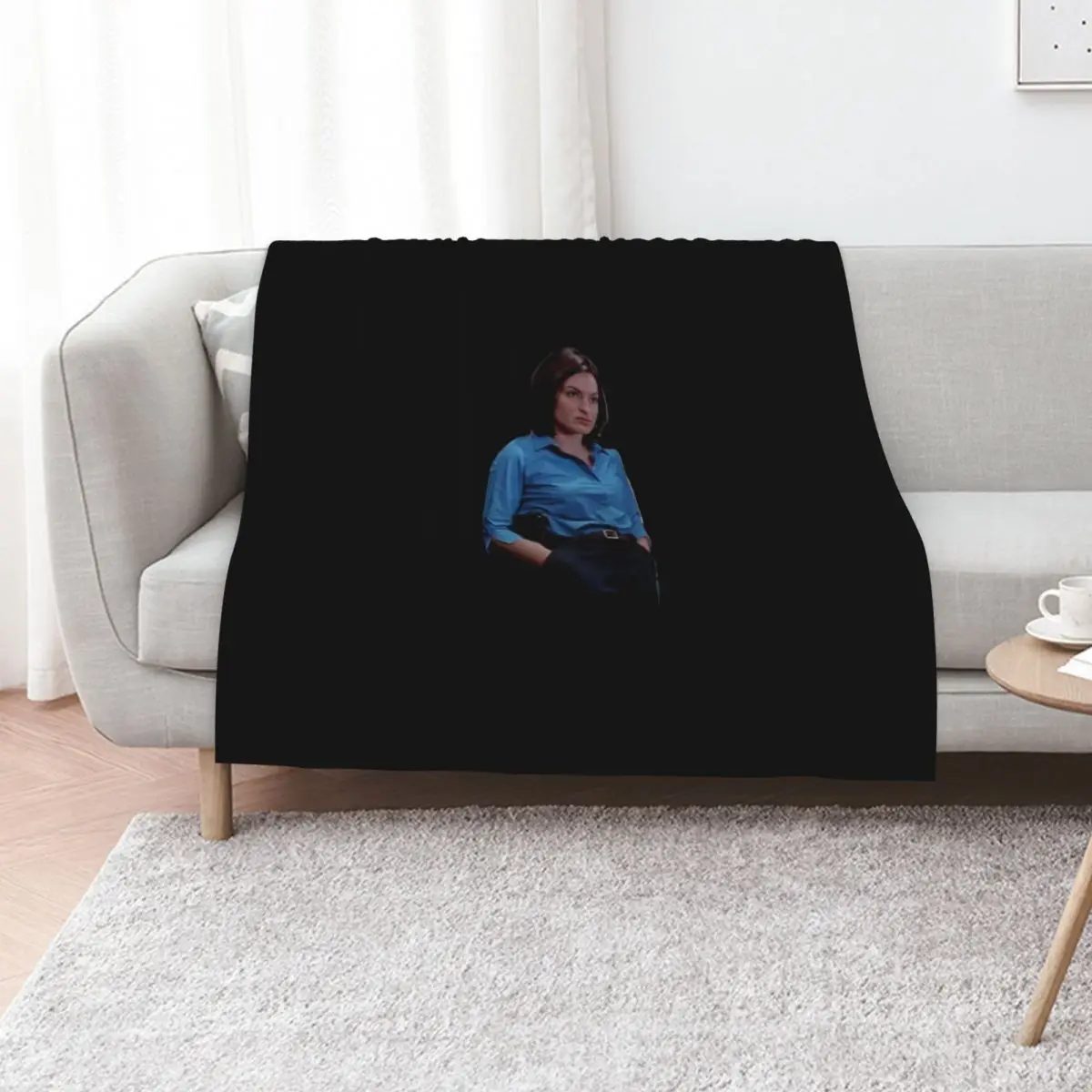 badass baby benson Sticker Throw Blanket Soft manga Comforter Bed Fashionable Luxury Designer Vintage Blankets