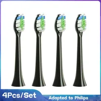 4/8Pcs Toothbrush Heads Compatible for Philips Sonic Electric Toothbrush Soft DuPont Nozzles Vacuum Sealed Packaged