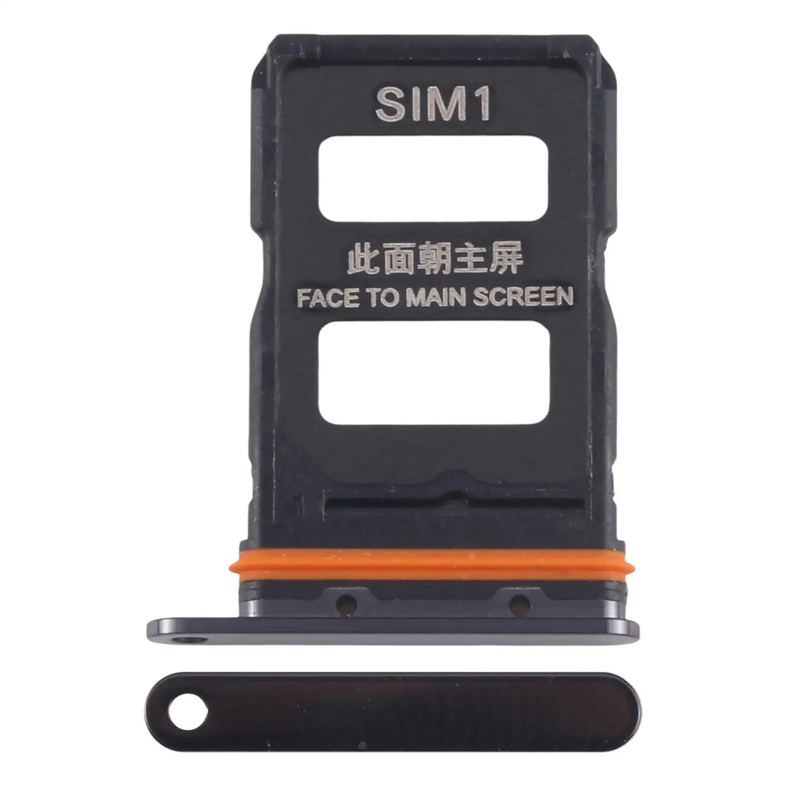 Dual SIM Card Tray For Xiaomi Mix Flip, SIM1+ SIM2 Card Tray Replacement Part