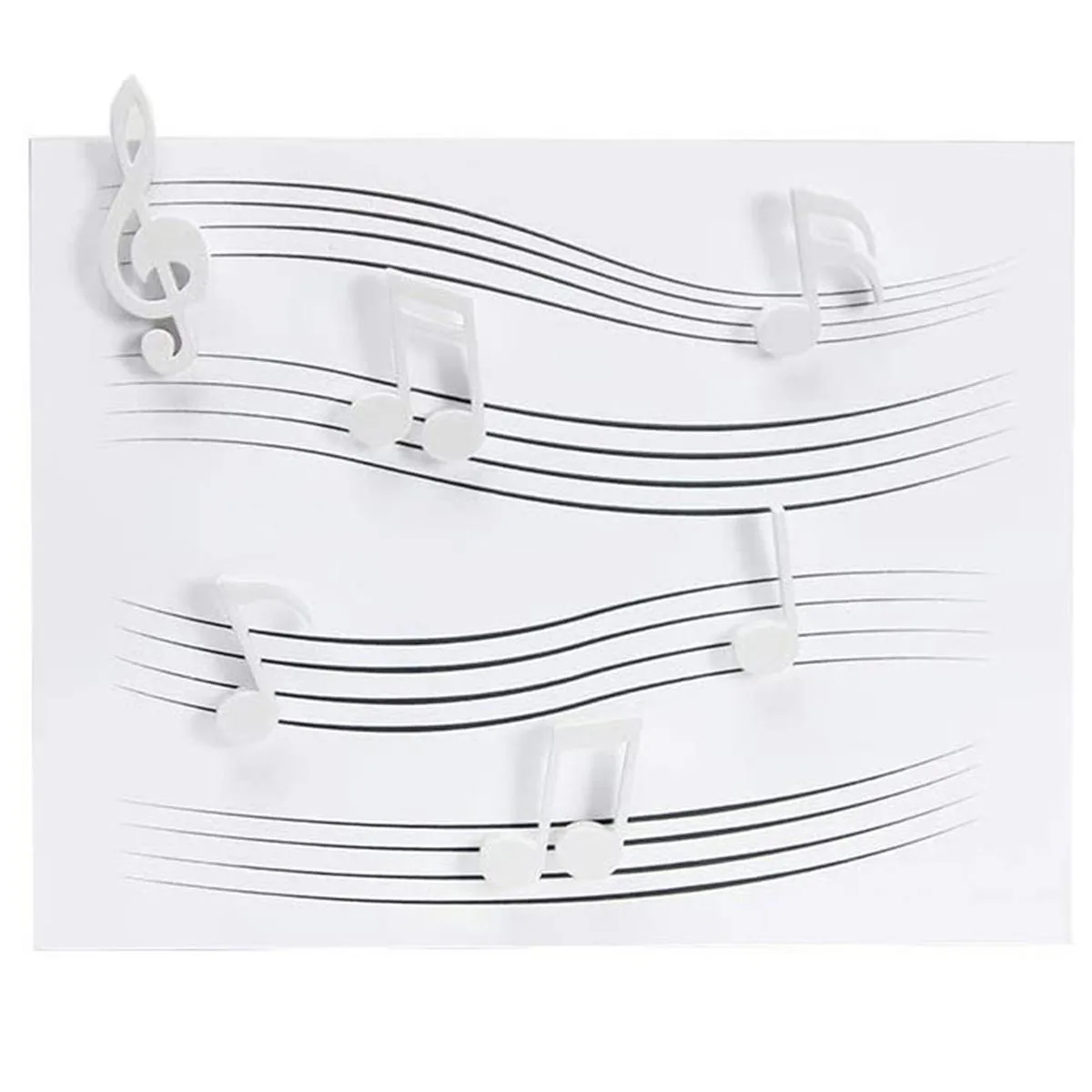 6 Teile/satz Kühlschrank Magnete Kreative Musik Notizen Magnet Kühlschrank Nachricht Aufkleber Wohnkultur – Detail 8