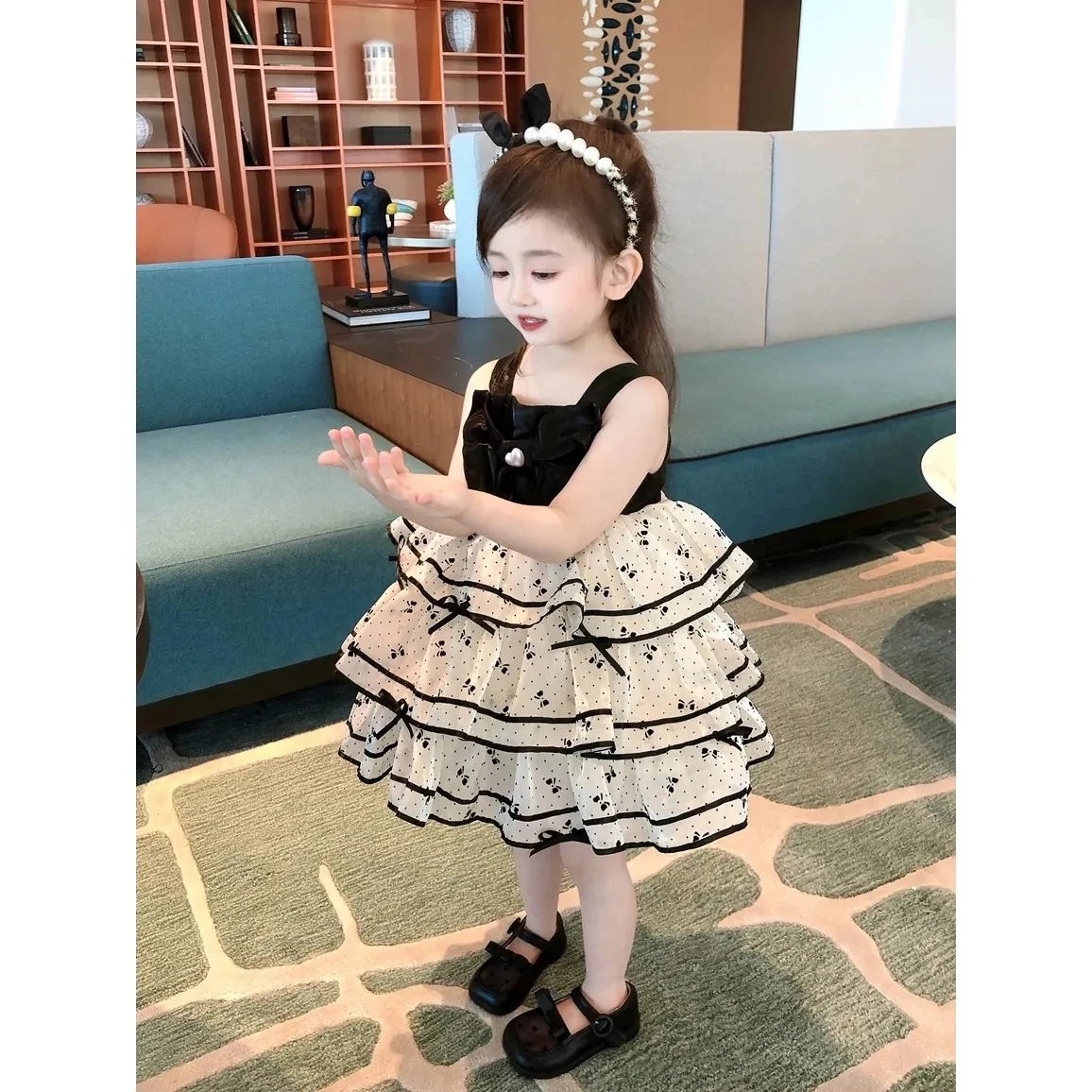 2-6Years Toddler Baby Summer Strap Dresses for Girls Cute tutu Princess Dress Children Clothing Infant Outfits Dress 3 4 5 6