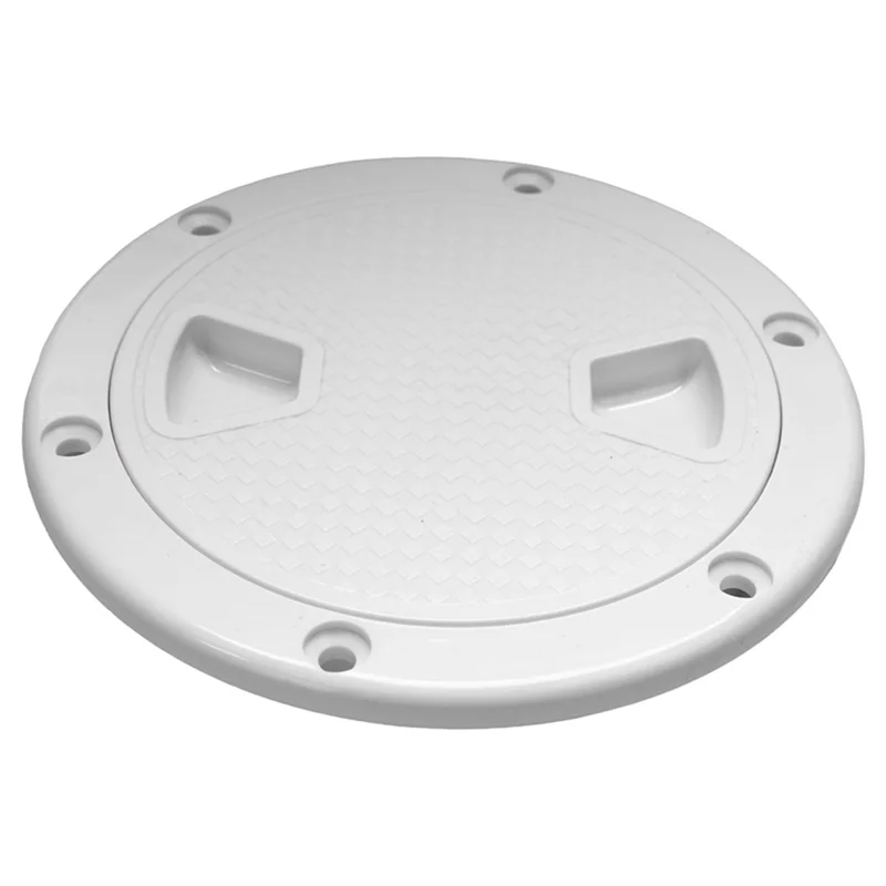 4 Inch Round Tight No Screw Anti- Inspection Deck Plate for Boat Yacht Marine Access Hatch Cover Deck Cover