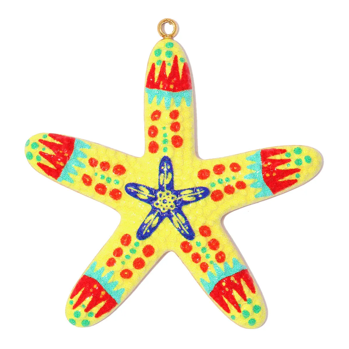3pcs/Lot Stainless Steel Rainbow Starfish Crab DIY Charms Rhinestone Fish Bone Necklace Pendant Women Conch Jewelry Wholesale