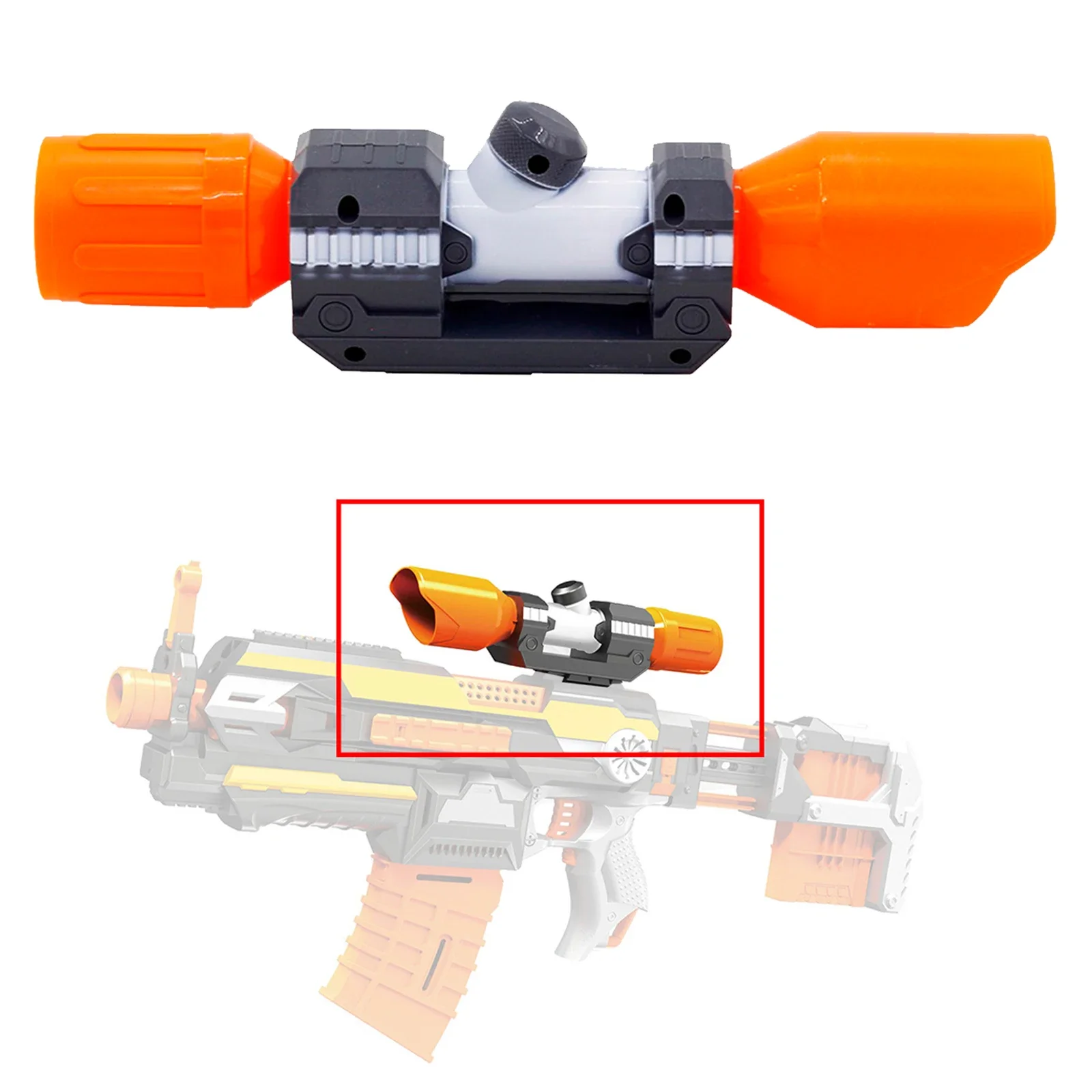 

Plastic Scope Sight Toy Gun Attachment for Modify Outdoor Practice Optical Scope Traning Shooting Target Boy Toy Gift