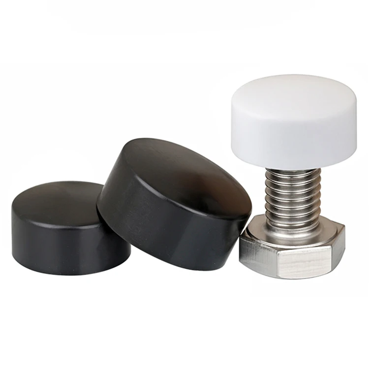 Hexagonal Nut Flat Head Plastic Protective Cap External Hexagonal Screw Low Head Decorative Cap Dust-Proof Cover M4 M5 M6~M30