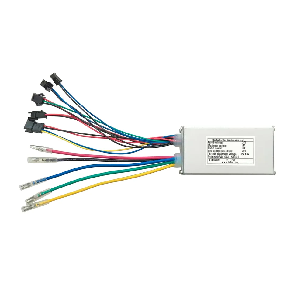 

LSW1076-2F Electric Bicycle Brushless Motor Controller 36V 6A for Electric Scooters Fat Bike MTB Ebike Speed Controller