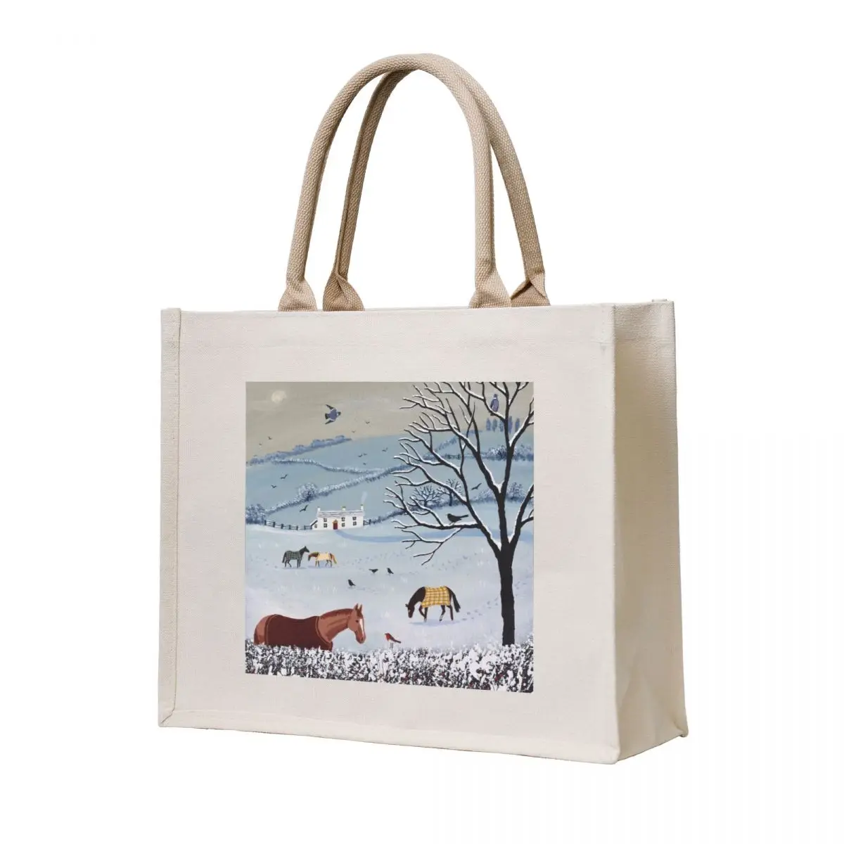 

Over Snowy hedge Tote Bag personalized tote tote bags men custom bags