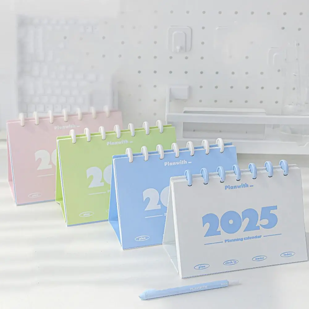 

Mushroom Button 2025 Desk Calendar Standing Flip Daily Monthly Learning Plan Desk Calendar Spiral Schedule Agenda Organizer