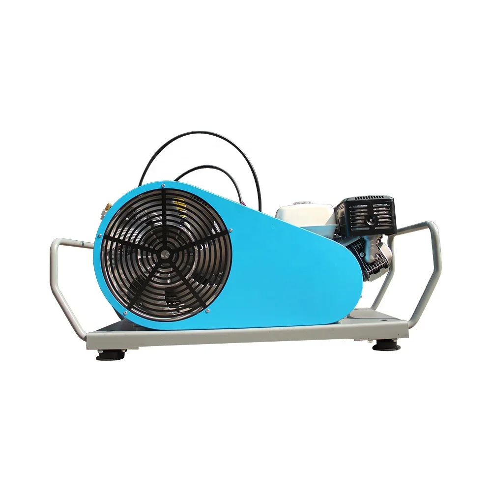 3Cylinder 265lpm 300bar High Pressure 4500psi 30mpa Gaso-line Driven Breathing Air Compressor